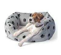 Zoon Medium Grey SnugPaws Square Dog Bed