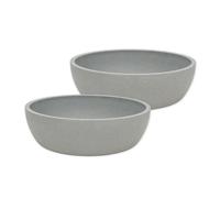 Zoon Set of 2 Dog Food Bamboo Bowls Pet Dish 17cm Durable Non Slip