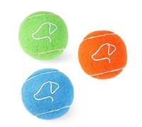 Zoon Squeaky Pooch 6.5cm Tennis Balls - 3 Pack