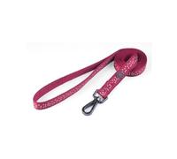 Zoon WalkAbout Dog Lead - Burgundy Polka Small -120 x 1.5cm