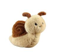 ZOONAI Cute Ladybug Insect Stuffed Plush Keychain for Backpack, Kawai Bee Snail Moth Spider Car Keyring Bag Purse Charm Decoration for Women Girls (Snail)
