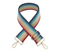 ZOONAI Replacement Belt Stripe Wide Shoulder Bag Strap Adjustable Handbag Purse Strap (Rainbow)