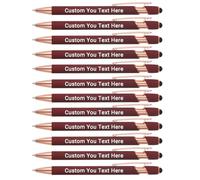 Zoonnis 12 Pcs Personalised Ballpoint Pens with Stylus Tips for Business Personalized Engraved Pen In Bulk for Women Men with Name Text Customised Pen Writing Custom Pen With Black Ink for School
