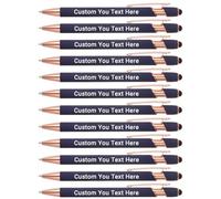 Zoonnis 24 Pcs Personalised Ballpoint Pens with Stylus Tips for Business Personalized Engraved Pen In Bulk for Women Men with Name Text Customised Pen Writing Custom Pen With Black Ink for School