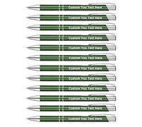 Zoonnis 96 Pcs Personalised Retractable Ballpoint Pens for Business Personalized Engraved Pen In Bulk for Women Men with Name Text Customised Pen Writing Custom Pen With Black Ink for School
