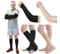 Zoooyawn 4 Pairs Leather Arm and Leg Protectors for Elderly People Thin Skin Protectors Against Tears, Bruises and Abrasions.