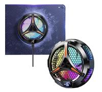 Zooparty iPad Cooler, Magnetic Tablet Cooler for iPad/Surface Pro/Samsung Tab/Steam Deck, Magsafe Compatible, Ipad Cooling Fan with Temperature Display for Mobile Gaming, Tiktok Live Streaming