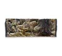 ZooPaul Aquarium Back Wall 3D 100 x 40 cm 100 x 50 cm 100 x 60 cm Terrarium Background Rock Stone Root Structure Amazon