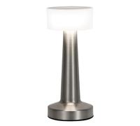 ZOOPEEN Cordless Table Lamp with Touch Control,2800mAH Rechargeable Battery Operated Desk Lamp,3 Color Dimmable Small Portable Bedside Lamps for Bedroom Dining Room Patio Restaurant Bar Hotel Silver