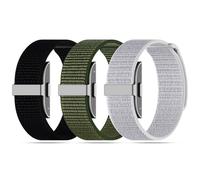 ZOOROO 3-Pack Nylon Loop Sport Replacement Bands Compatible with Hume Health Band, Soft Breathable Adjustable Wrist Band for Hume Band Replacement Strap Wristband for Fitness Tracker Women Men