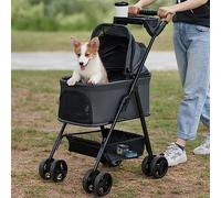Zoosky 3 in 1 Dog Stroller, Folding Pet Stroller w/Removable Carrier