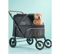 Zoosky Pet Stroller for Large Dogs up to 110lbs, Large Pet Stroller