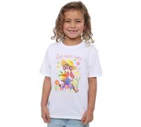 Zootopia Girl's Disney Pixar Judy Hopps Flower Garden Rabbit T Shirt, White, 3-4 Years