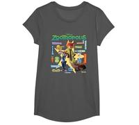 Zootropolis Signs T-Shirt, Girls, Asphalt Grey, Medium