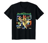 Zootropolis Signs T-Shirt, Youth, Black, Small