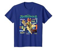 Zootropolis Signs T-Shirt, Youth, Royal Blue, Small