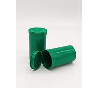 Zoots Products Green 19 Drams 225 pcs/Box Pop Top Containers vials, Airtight, Child Proof, Smell Proof, 2.75" x 1.5" x 7cm