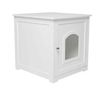 zoovilla Kitty Litter Loo - Hidden Litter Box Furniture, White