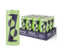 ZOOZ Activate Functional Mushroom Energy Drink - 100% Natural Cordyceps, Shilajit & Guarana w/ 37mg Caffeine - Celtic Sea Salt for Hydration - Honey-Sweetened, No Flavourings - 48 × 330 ml