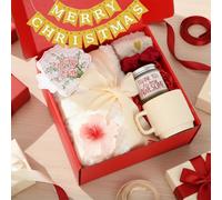 Zopeal Gifts for Women, Care Gifts Get Well Soon Package, Relaxing Care Package, Birthday Basket for Women, Thank You Box for Her Mom Sister Friend Wife Girlfriend Coworker(Red)