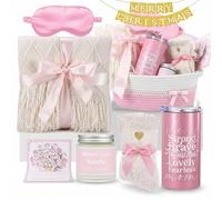 Zopeal Self Caring Gifts for Women, 9 Pcs Get Well Gifts Basket, Birthday Present for Women Care Package Relaxing Spa Present, Thanksgiving, Christmas for Mom Wife Friend Sister Grandma