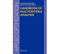 Zopounidis - Handbook of Multicriteria Analysis - New hardback or case - X555z