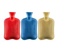 ZOPPER 1 Liter Hot Water Bottle - Natural Rubber Hot Water Bag for Back Pain, Neck Shoulder, Period Cramps Pain Relief, Secure & Leakproof Heating Pads (Any 1 Unit Random Colour Will Dispatch)