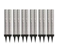 ZOPPER 12 Silver Ice Fountain Cake Candles with Holder Cupcake Topper Sparkler Ideal for Celebration Cakes, Birthday Parties, Baby Showers