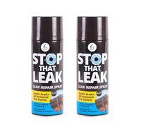 ZOPPER 2 x 400ml Leak Repair Spray Black | Seals Leaks all Around Home Ideal for Piping and Guttering, Waterproof, Paintable and Flexible