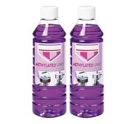 Zopper 2 x Methylated Spirit 500ml Cleaning Liquid Fuel Burners Camping Stoves General Cleaning Stain Cleaner