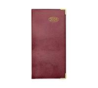 ZOPPER 2026 Slim Diary Red - Week to View Pocket Planner with Metal Corners, Premium Executive Cover, Portable Journal for Busy Professionals