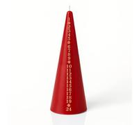 Zopper 20cm Advent Candle Red - 24 Day Taper Christmas Countdown Numbered Candle for Holiday Decoration, Christmas Festive Home Décor & Seasonal Gift Idea
