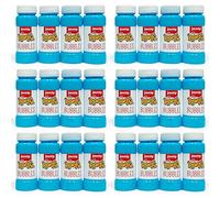 ZOPPER 24 Party Bubbles 45ml Exciting Colours Perfect For Adding Some Bubbly Fun To Any Occasion Each Bottle Contains Bubble Wand Ideal For Birthday Party Bag Fillers
