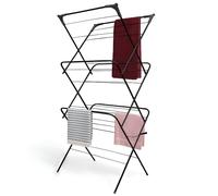 ZOPPER 3 Tier Folding Clothes Airer, 14m Space For Laundry, Clothes Drying Rack Indoor And Outdoor, Non-Slip Feet, Corner Hangers, Home Storage, Lightweight, Space Saving Washing Line