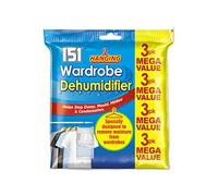 ZOPPER | 3pk Hanging Wardrobe Dehumidifier | Helps Stop Mould, Damp, Mildew, Moisture and Condensation | Specially Designed To Removes Moisture From Wardrobe