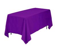 ZOPPER 4 Pack Purple Plastic Tablecloths Premium Disposable Plastic Table Covers 54 in x 108 in Waterproof Tablecloth for Indoor or Outdoor Parties Birthdays Weddings Christmas