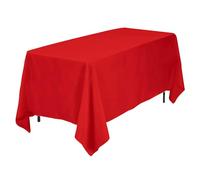 ZOPPER 4 Pack Red Plastic Tablecloths Premium Disposable Plastic Table Covers 54 in x 108 in Waterproof Tablecloth for Indoor or Outdoor Parties Birthdays Weddings Christmas