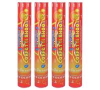 ZOPPER 4 x Confetti Shooter 80cm Party Popper Confetti Filled Cannons Compressed Air Cannon for All Occasions! Weddings, Birthdays, New Year and More