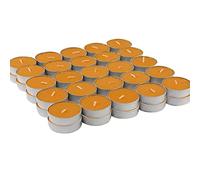 ZOPPER | 50 x Citrus Tealights Scented Candles | Multipurpose | Smokeless with Impressive Fragrance | Ideal for Easily Decoration in Parties, Events & More