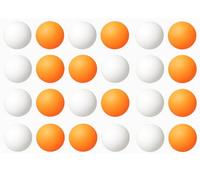ZOPPER ABS Table Tennis Balls 40+, 24-Pack, 12 Orange & 12 White | Ping Pong Balls, Training, Learning & Recreation