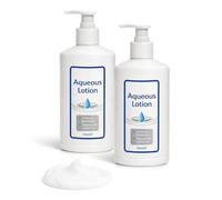 Zopper Aqueous Cream 250ml x 2 Fragrance-Free & Lanolin-Free Moisturising Lotion | Light Non-Greasy Formula | Pump Dispenser | Essential Skin Care