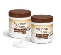 Zopper Aqueous Cream with Cocoa Butter Extracts 350ml x 2 | Fragrance Free & Lanolin Free Moisturiser | Light, Non-Greasy Formula | Softens & Hydrates Dry Skin