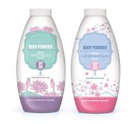 Zopper Body Powder Bundle 2 x 250g - Talc-Free Moisture Absorbing Powder, Fresh Waterlily & Cherry Blossom Scents | Helps Prevent Chafing & Everyday Freshness
