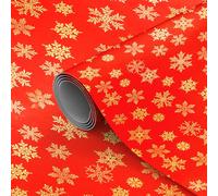 Zopper Christmas Wrapping Paper Roll, 44.5cm x 25m Kraft Paper