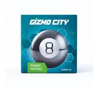 ZOPPER Chrome Magic Eight Ball - Futuristic Silver Predictive Toy - Magic Eight Ball Shiny Reflective Fortune Teller - Interactive Game Accessory for Teens & Sci-Fi Enthusiasts.