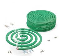 ZOPPER Citronella Incense Coils - Pack of 2 Boxes (20 Coils) with Metal Stands, Outdoor Mosquito Repellent Coil, Garden Patio Insect Deterrent, 6 Hour Burn Time - Green