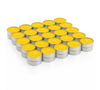 ZOPPER Citronella Tealights Candle 50 Pk - Mosquito Fly Insect Repellent Candle Ideal for Garden Decorative Natural Citronella Scent Tealight Candles - 4 Hour Burn Time Candles