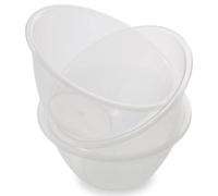 ZOPPER Clear Plastic Mixing Bowl, 30cm Large Mixing Bowl for Baking | Lightweight, Easy to Clean, Multipurpose Mixing Bowl for Fruit, Vegetable, Salad-Set of 3