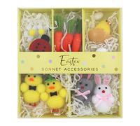 ZOPPER Easter Bonnet Accessories Set for Kids - Easter Bonnet Decorating Kit with Chicks, Bunny, Eggs, Ladybirds & Daisies - Easter Crafts & Hat Decorations for Boys & Girls