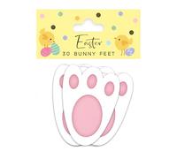 ZOPPER Easter Bunny Feet 30Pcs Kids Party Game Egg Hunt Rabbit Footprints 11cm Paw Print Easter Crafts Egg Rabbit Feet